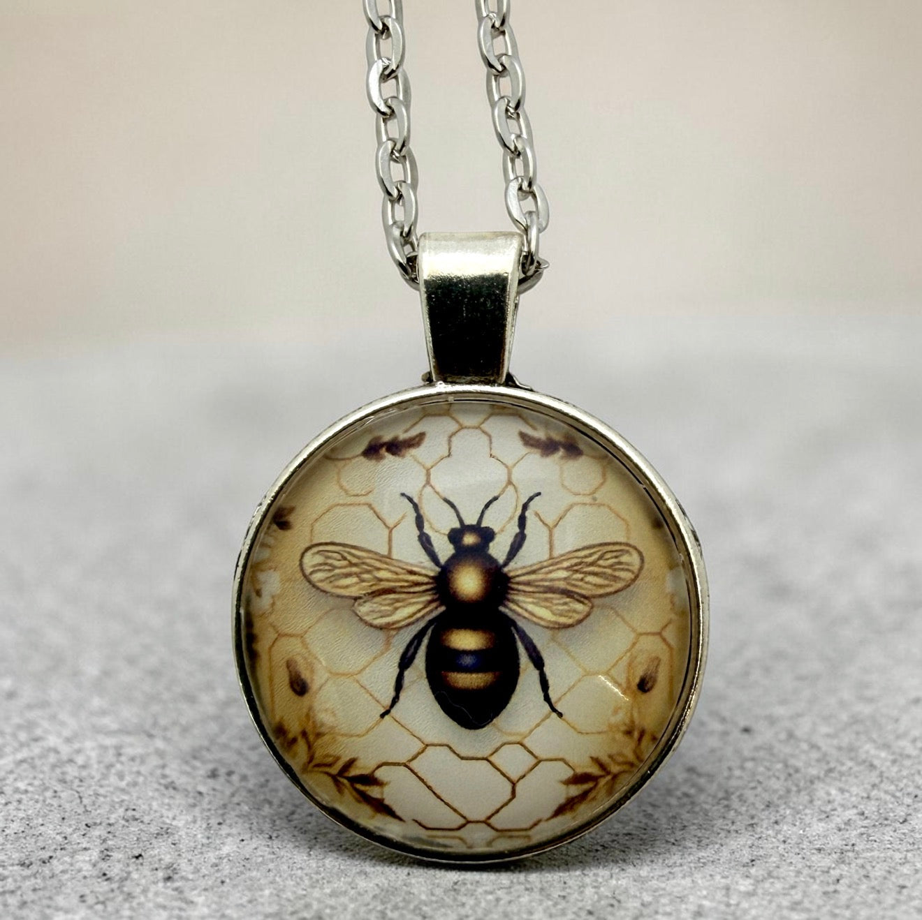 Honey Bee Pendant Necklace