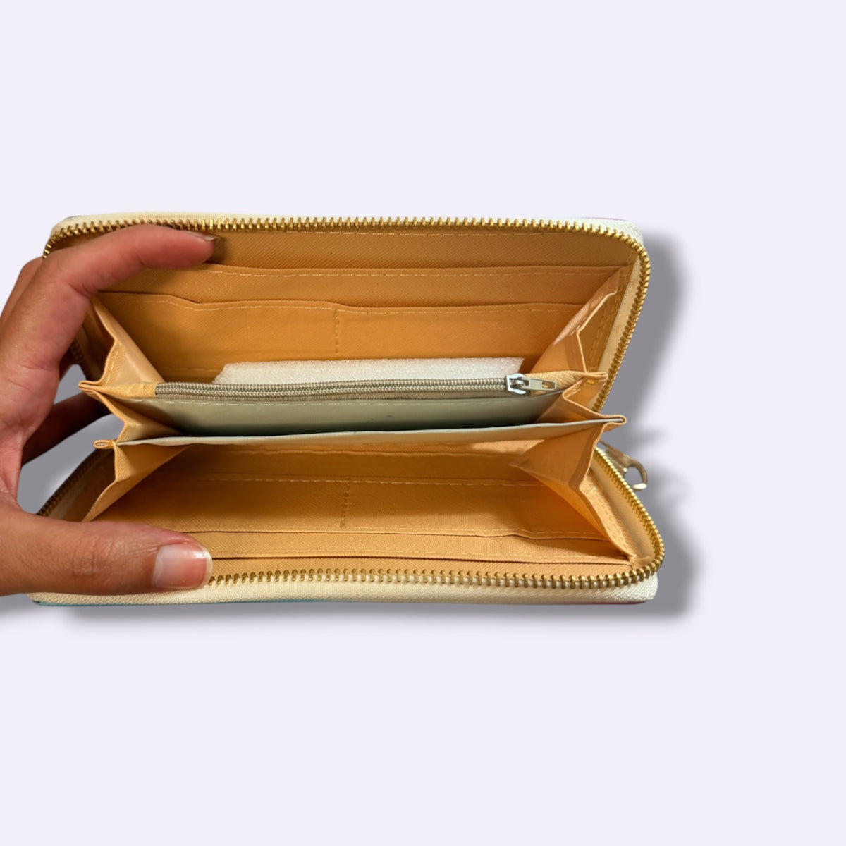 Mexican Bingo Lady Zip Around Wallet