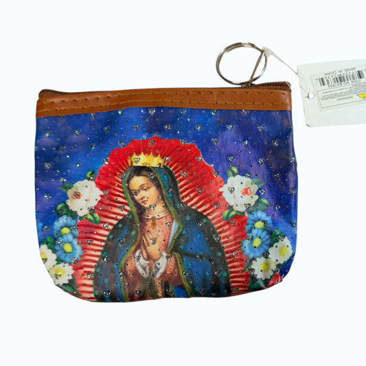 Virgin de Guadalupe Blue Coin Purse