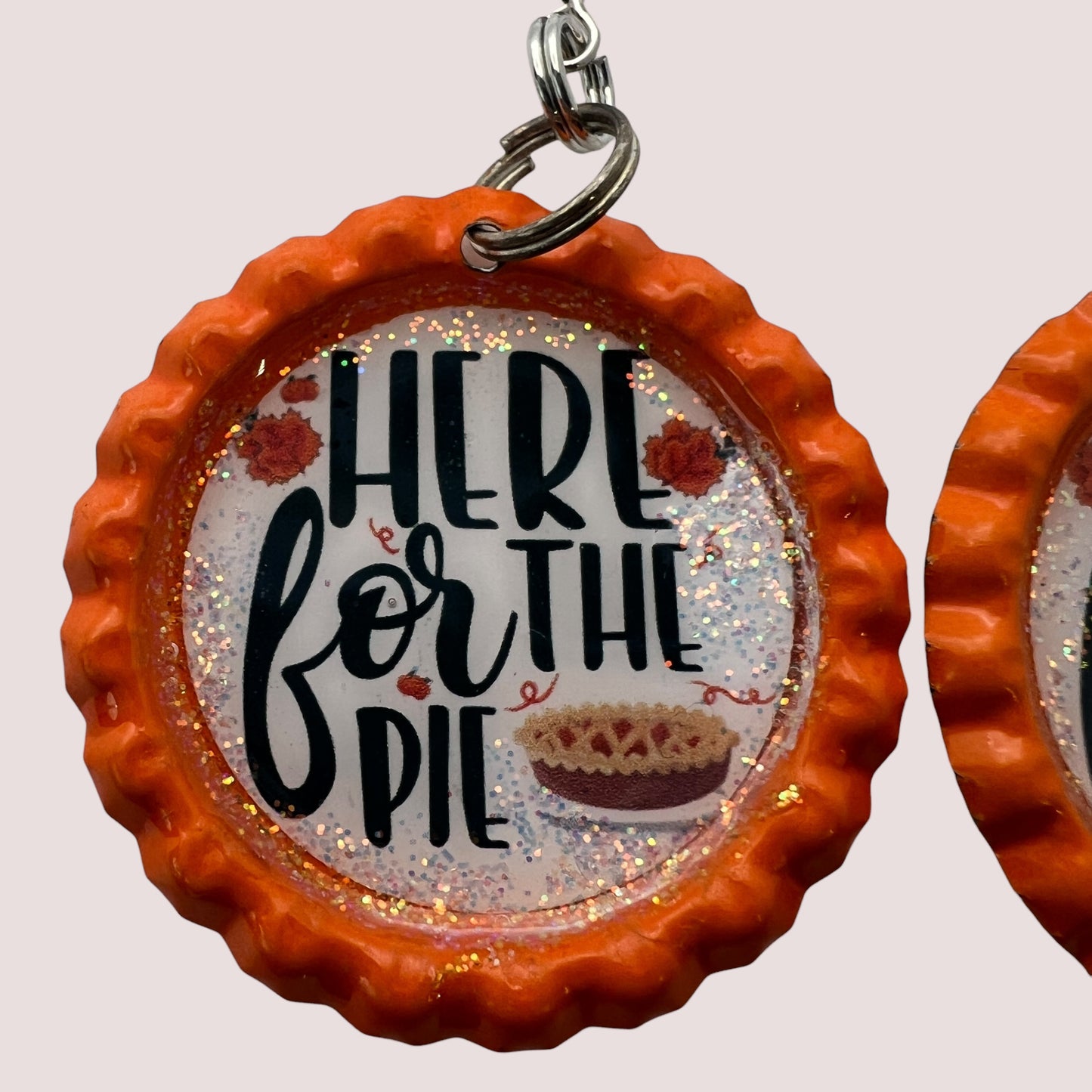 “Here for the Pie” Bottle Cap Earrings