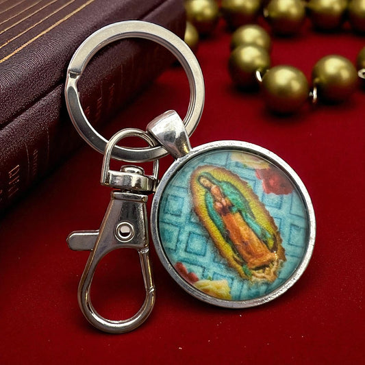 Virgin of Guadalupe Keychain – Catholic Religious Key Ring