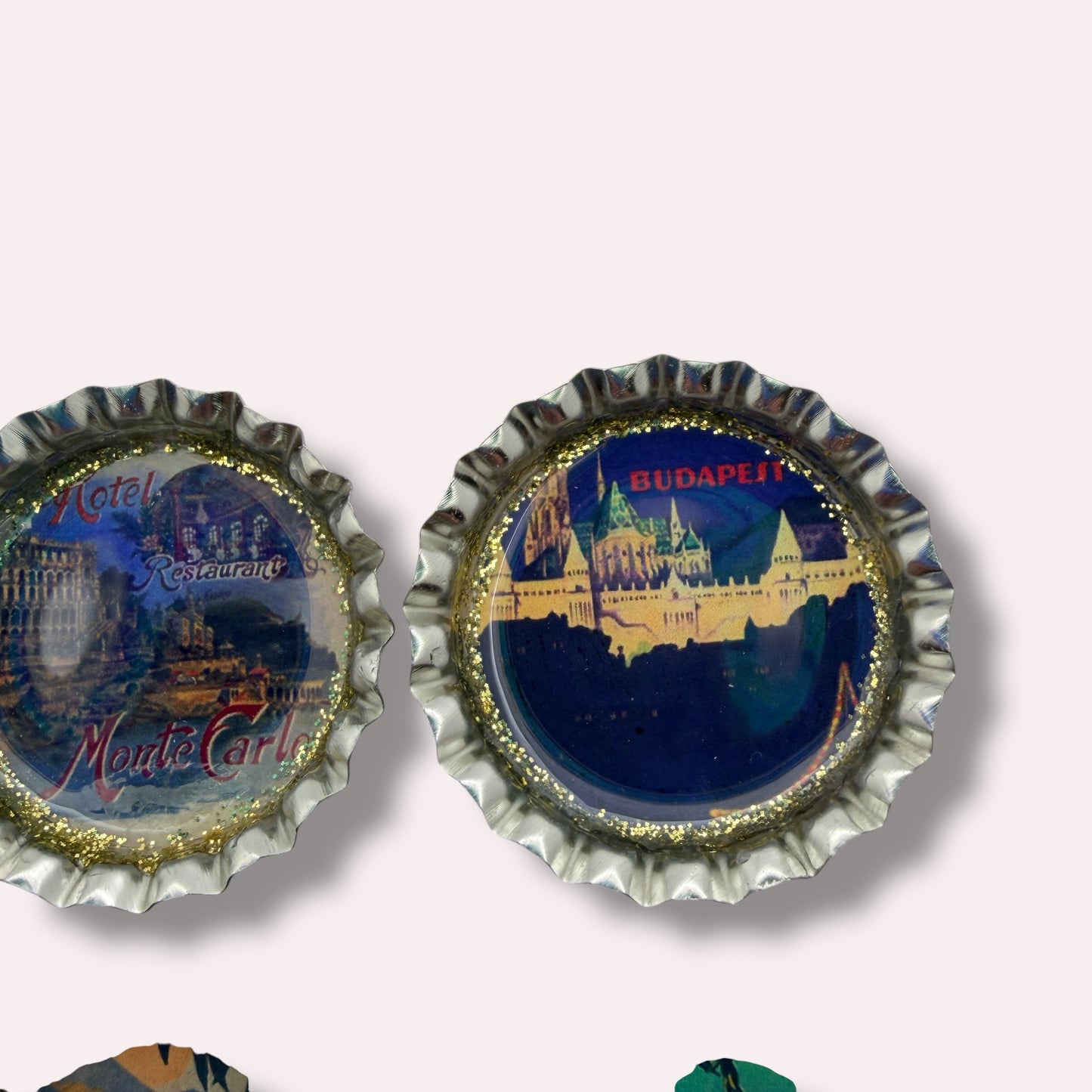 Vintage Travel Poster Magnet Set 2