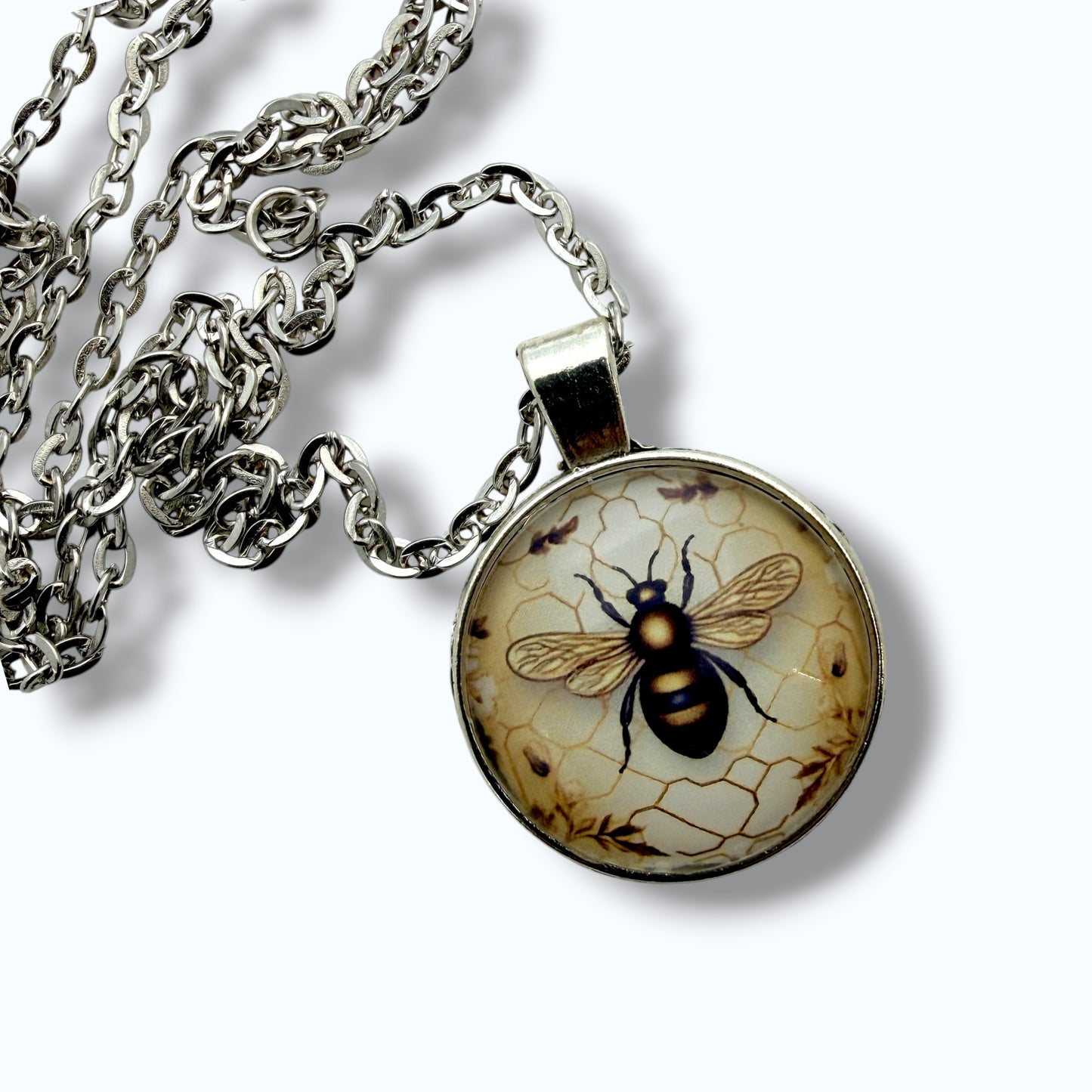 Honey Bee Pendant Necklace