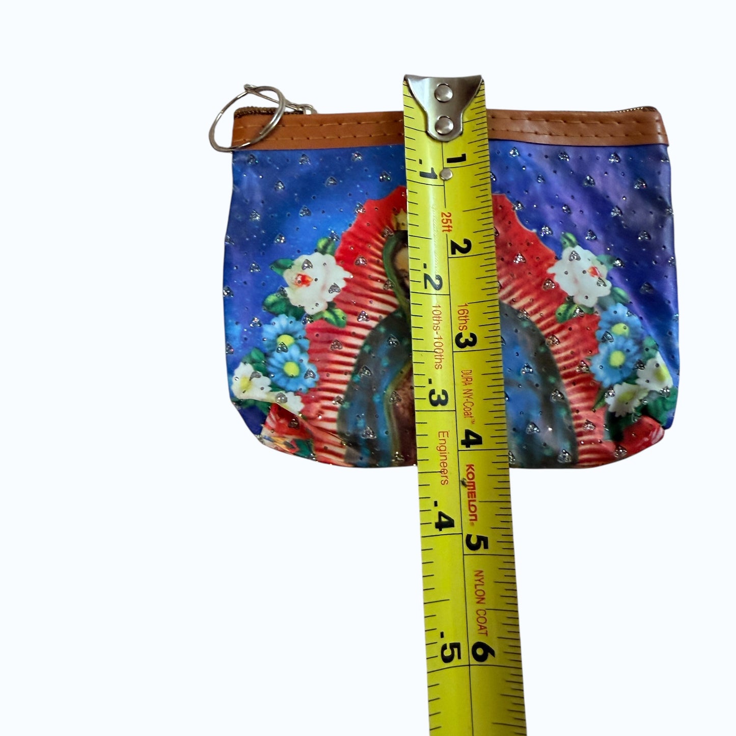 Virgin de Guadalupe Blue Coin Purse
