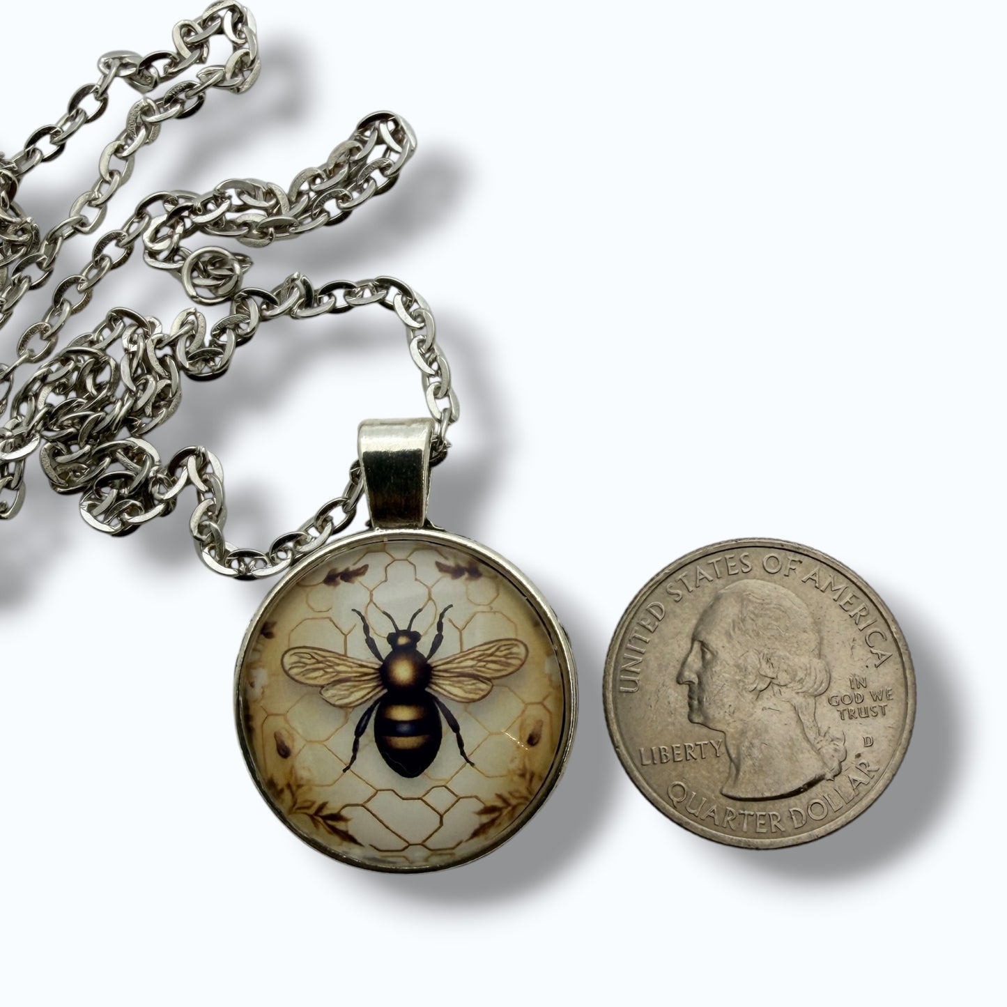Honey Bee Pendant Necklace