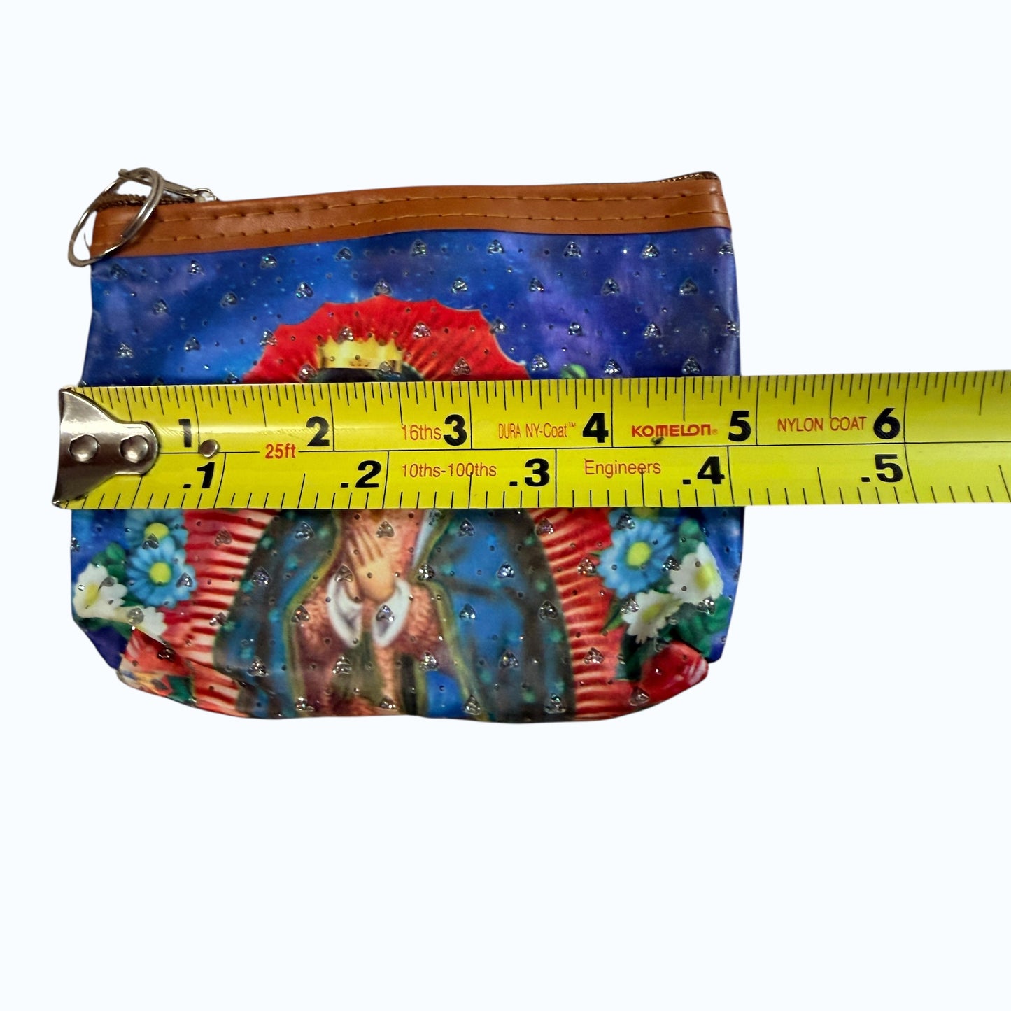 Virgin de Guadalupe Blue Coin Purse