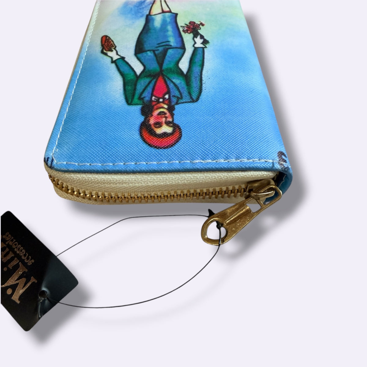 Mexican Bingo Lady Zip Around Wallet
