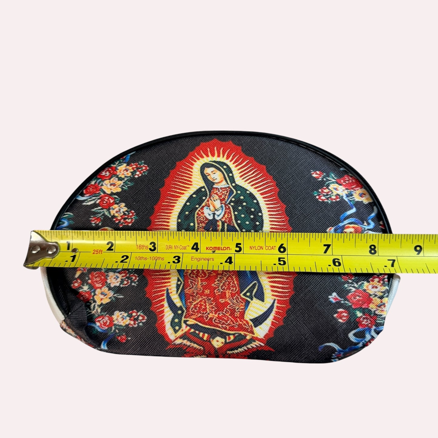Virgin Mary Guadalupe Cosmetic Bag Religious Makeup Pouch Travel Organizer