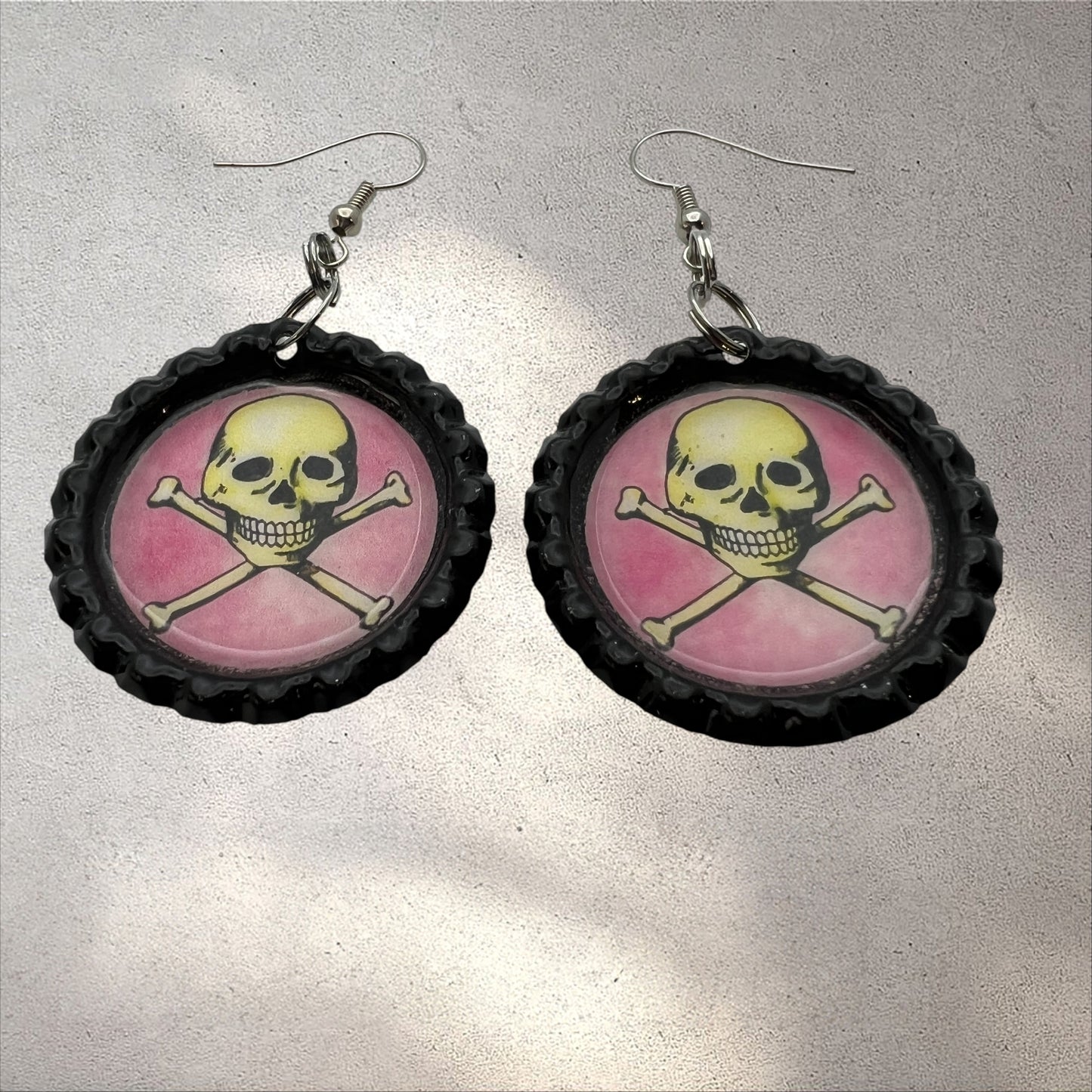 “La Calavera” Bottle Cap Earrings