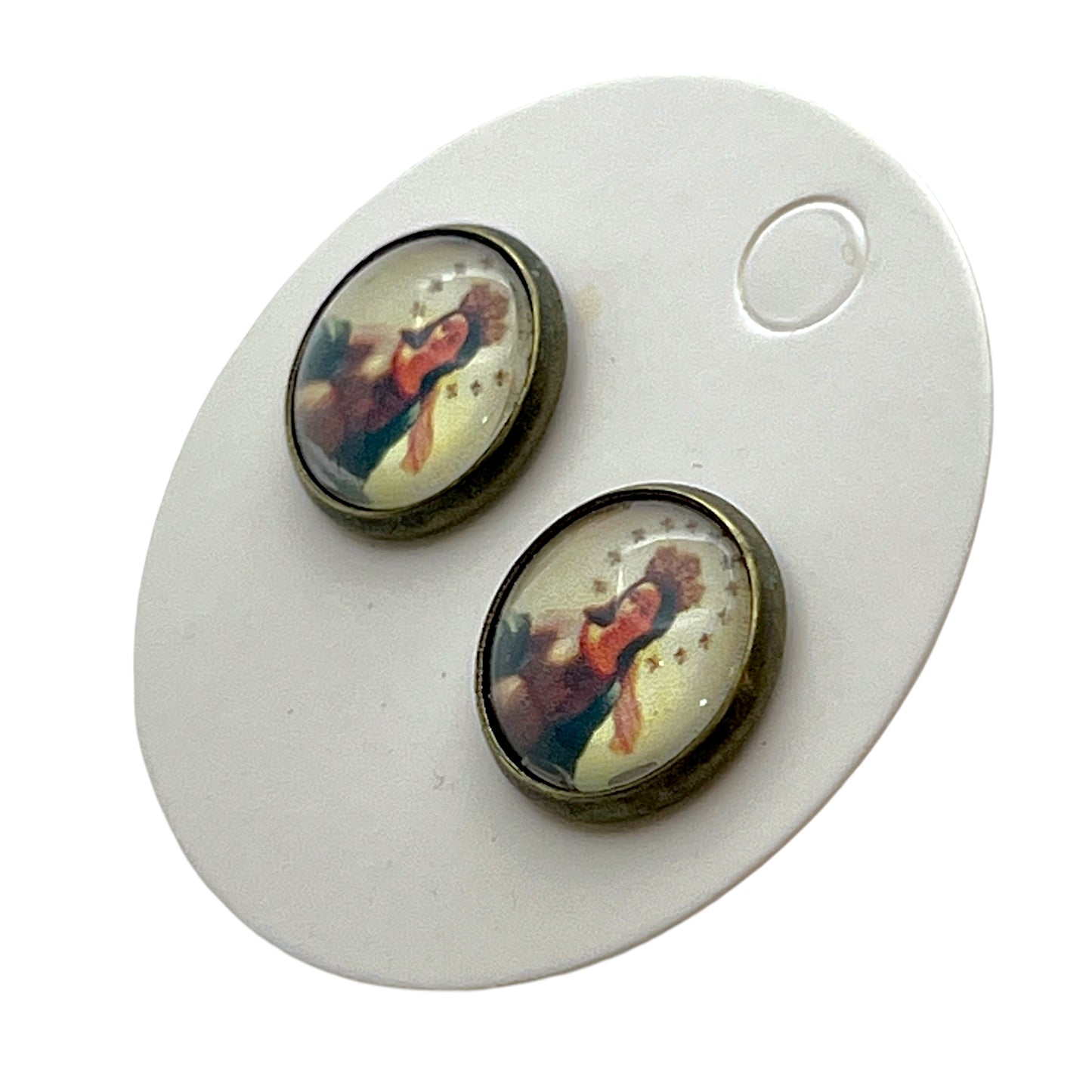 Virgen de Guadalupe Religious 12mm Earrings