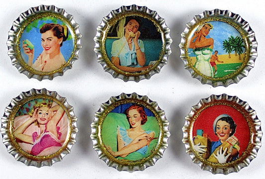 Retro 1950’s Housewife Magnet Set