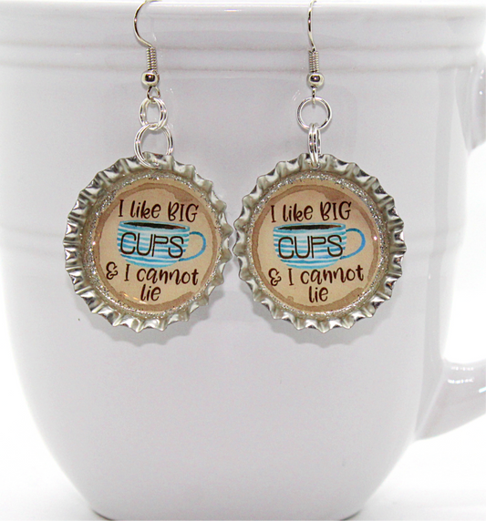 “I Like Big Cups & I Cannot Lie” Coffee Earrings