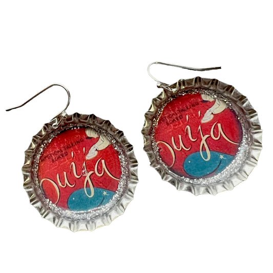 “Ouija“ Bottle Cap Earrings