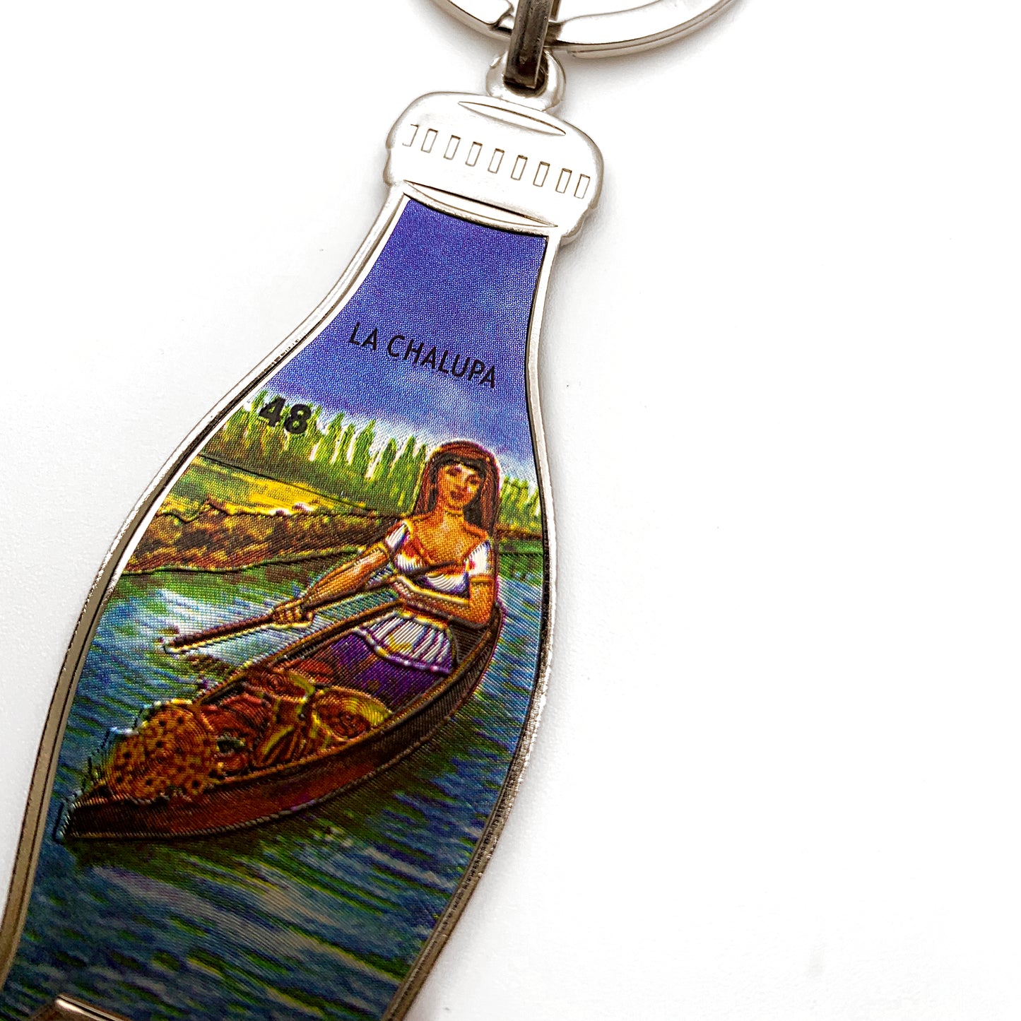 Mexican Loteria “La Chalupa” Keychain Bottle Opener