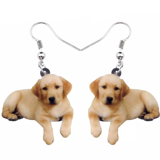 Labrador Retriever Acrylic Earrings