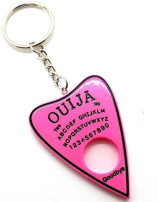 Pink Ouija Planchette Key Chain