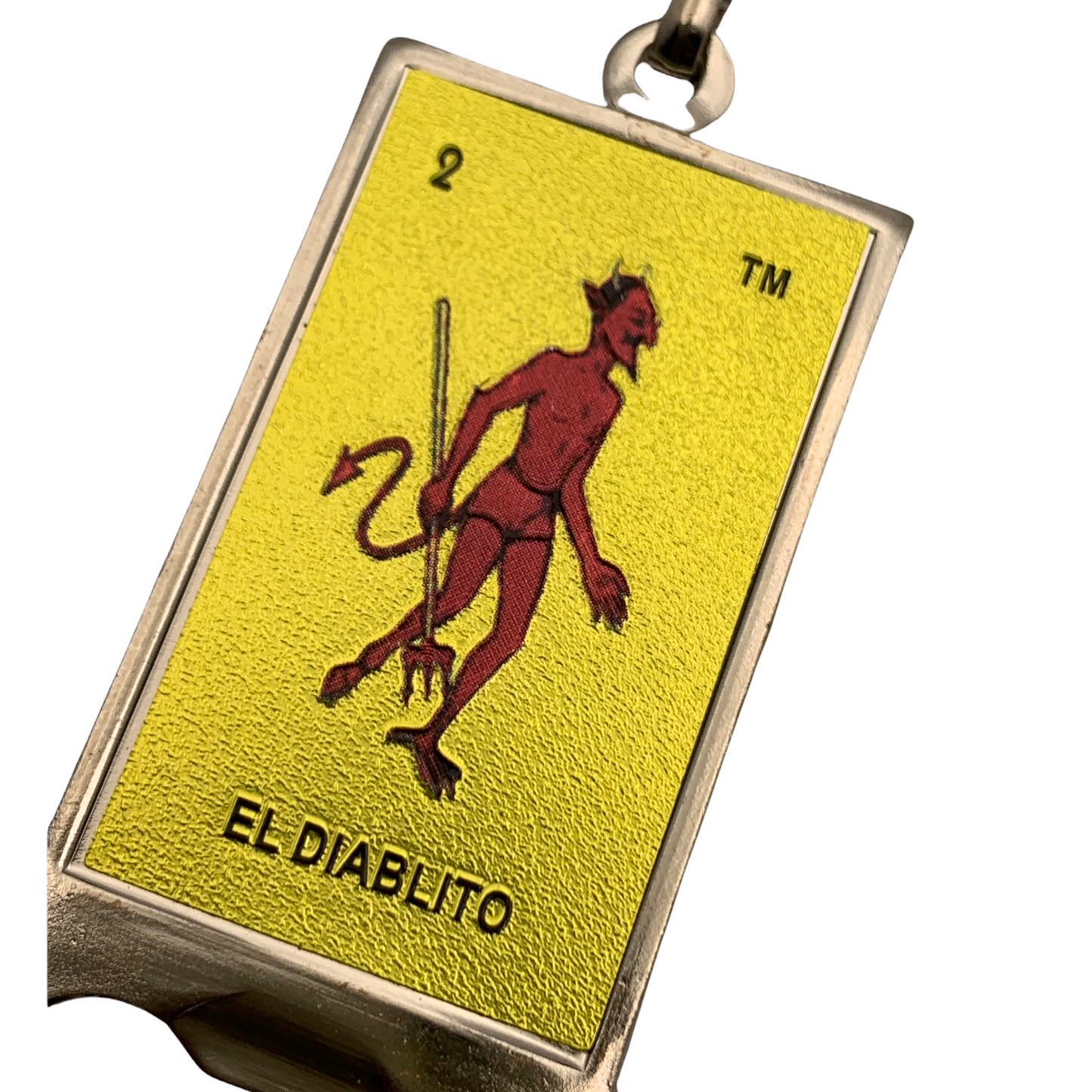 Mexican Loteria “El Diablito” Keychain Bottle Opener