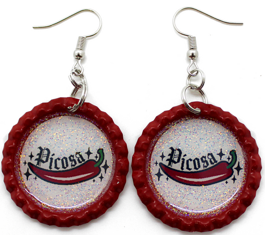 “Picosa” Bottle Cap Earrings