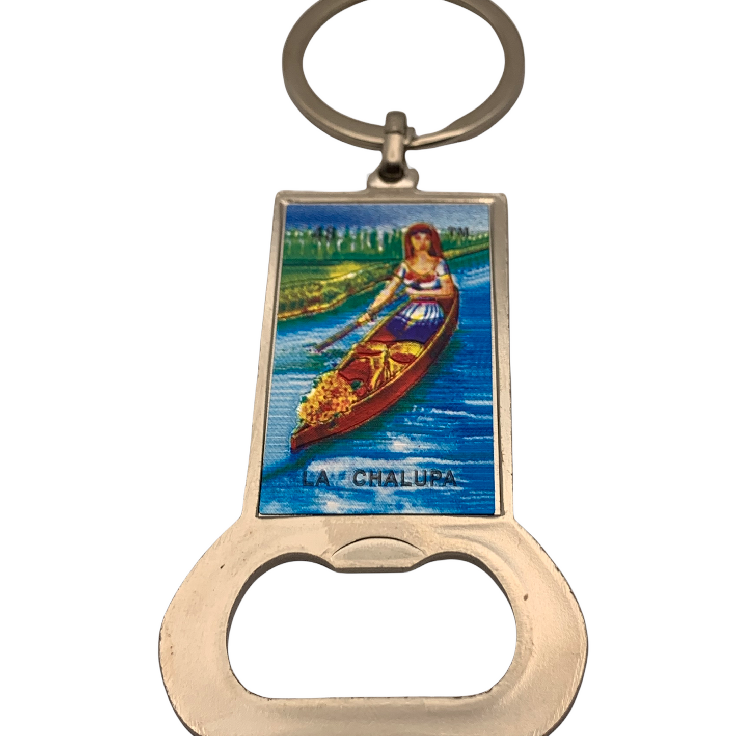 Mexican Loteria “La Chalupa” Keychain Bottle Opener