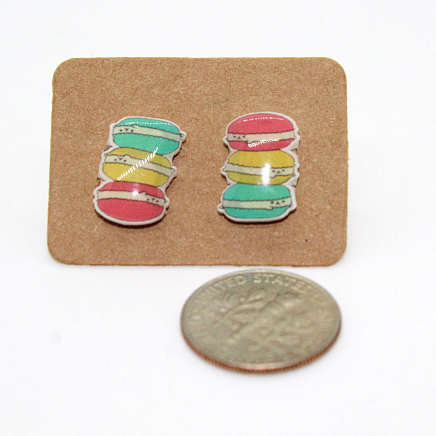 Mini Macaroon Acrylic Earrings