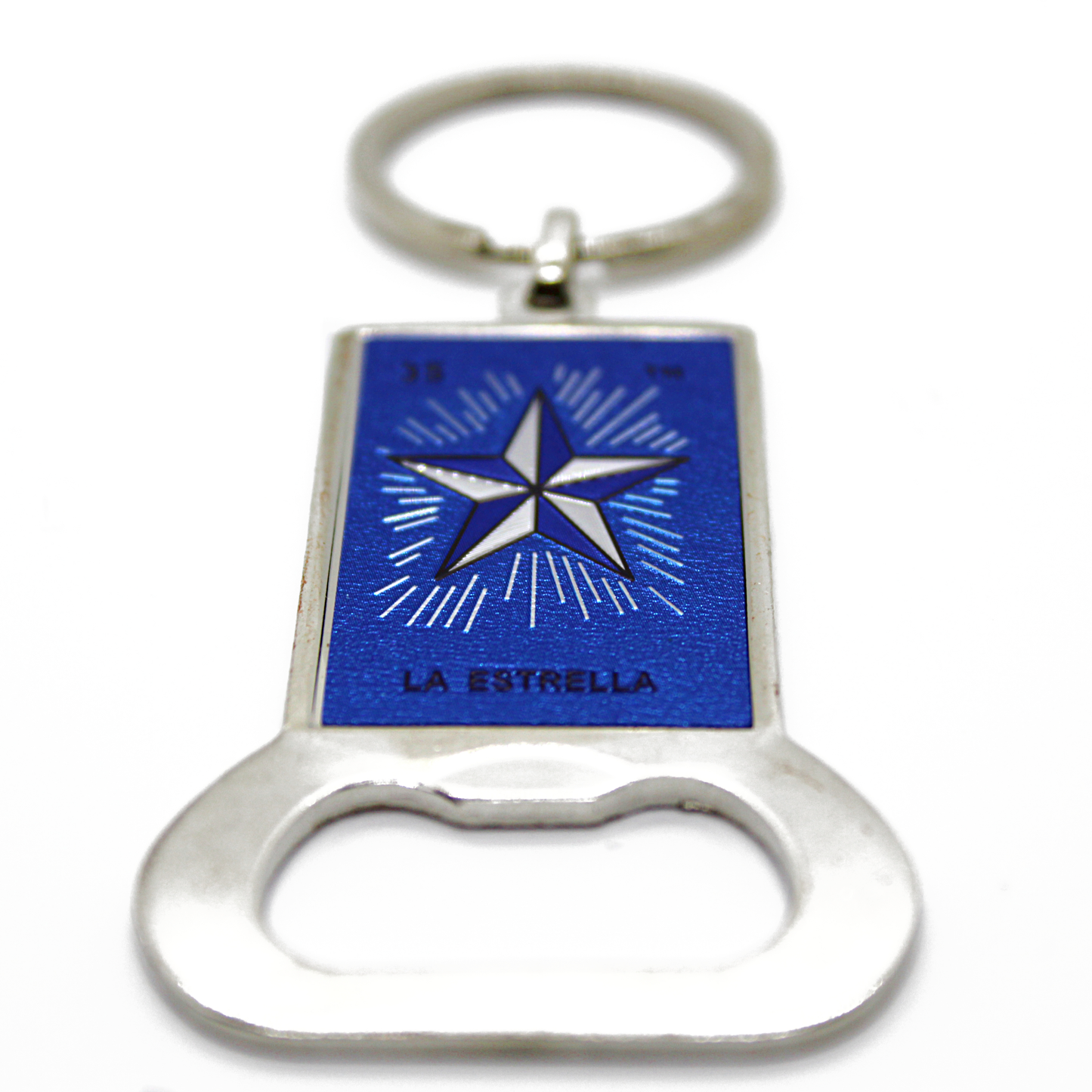 Mexican Loteria “La Estrella” Keychain Bottle Opener