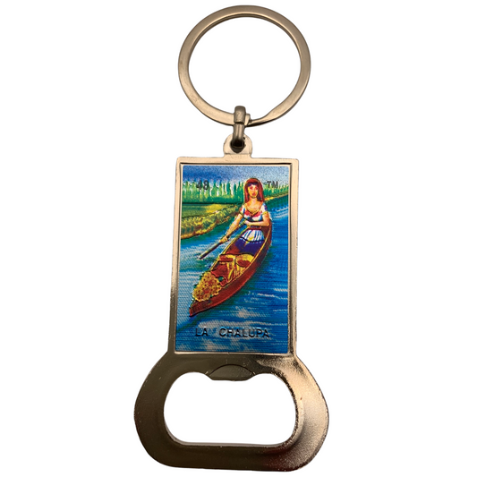 Mexican Loteria “La Chalupa” Keychain Bottle Opener