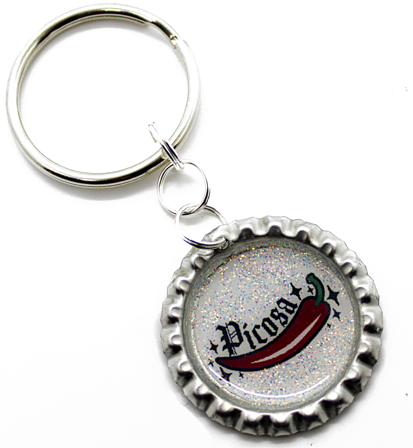 “Picosa” Bottle Cap Keychain