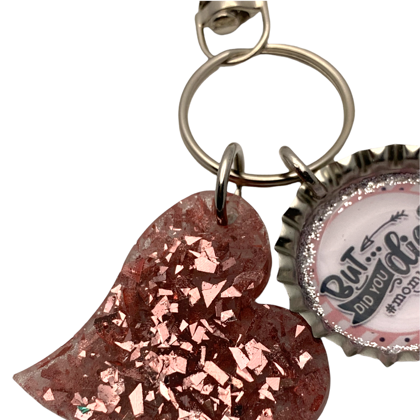 “But Did You Die?” Mom Bottle Cap Keychain