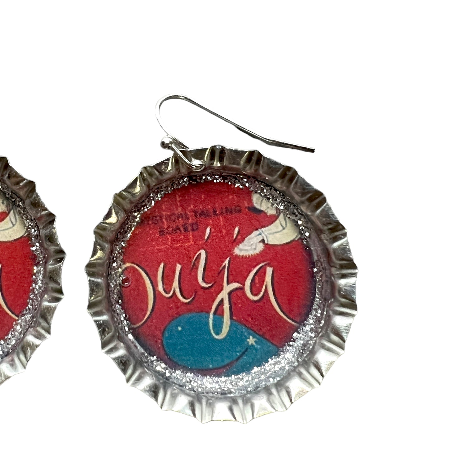 “Ouija“ Bottle Cap Earrings