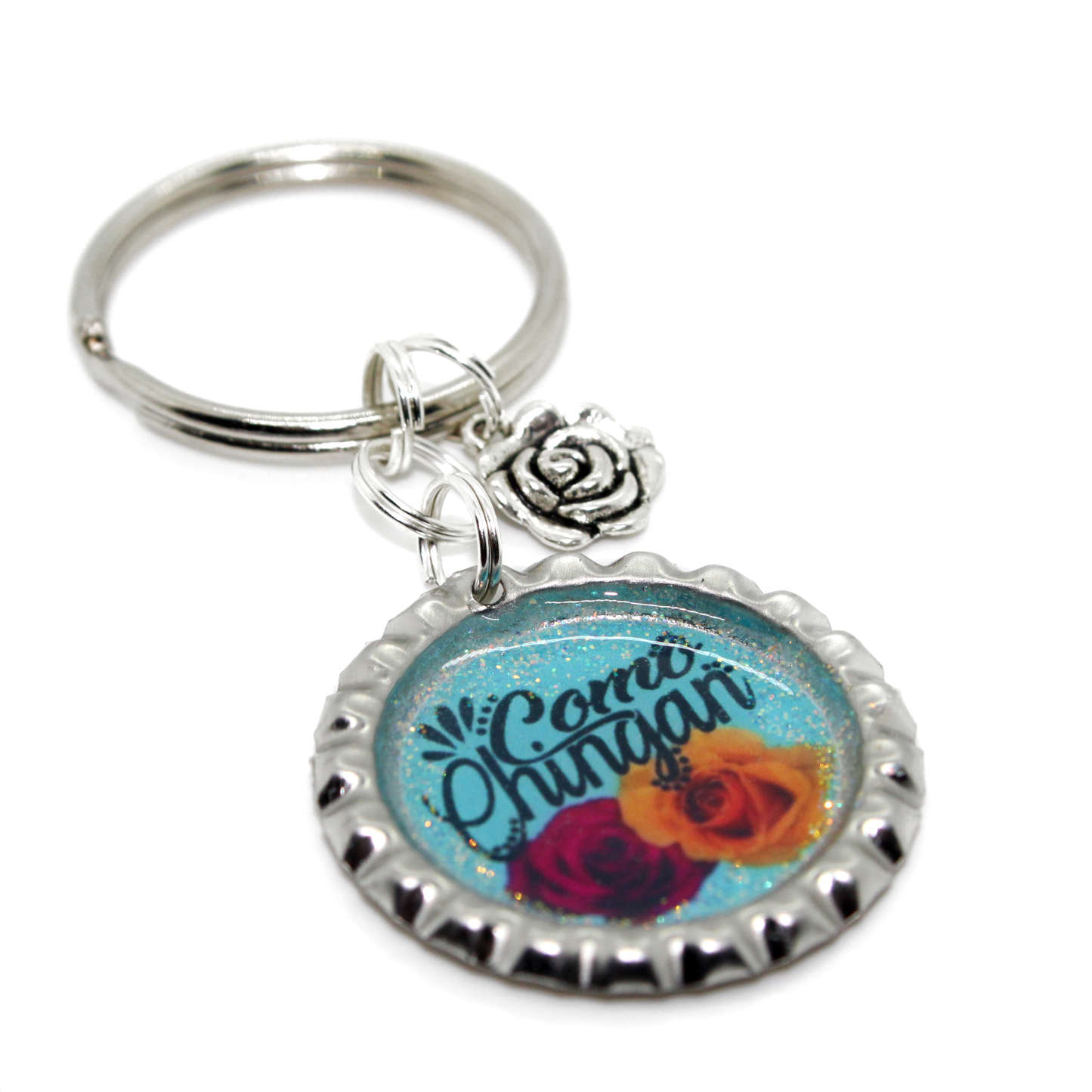 “Como Chingan” Bottle Cap Keychain