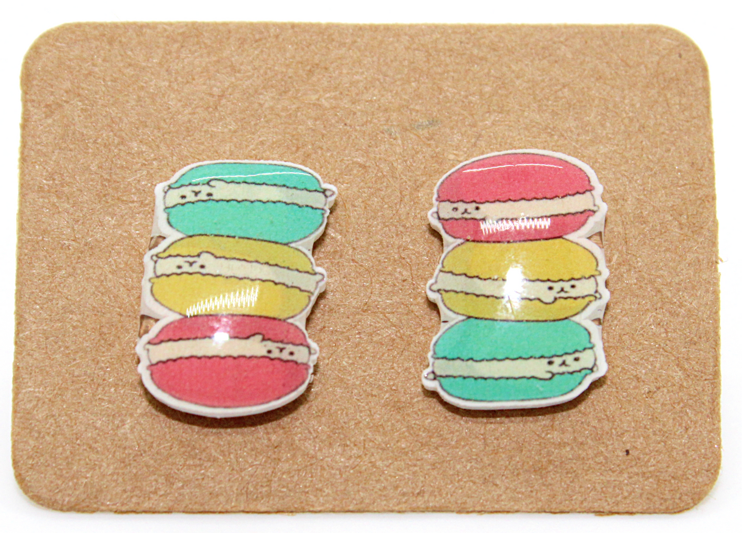 Mini Macaroon Acrylic Earrings