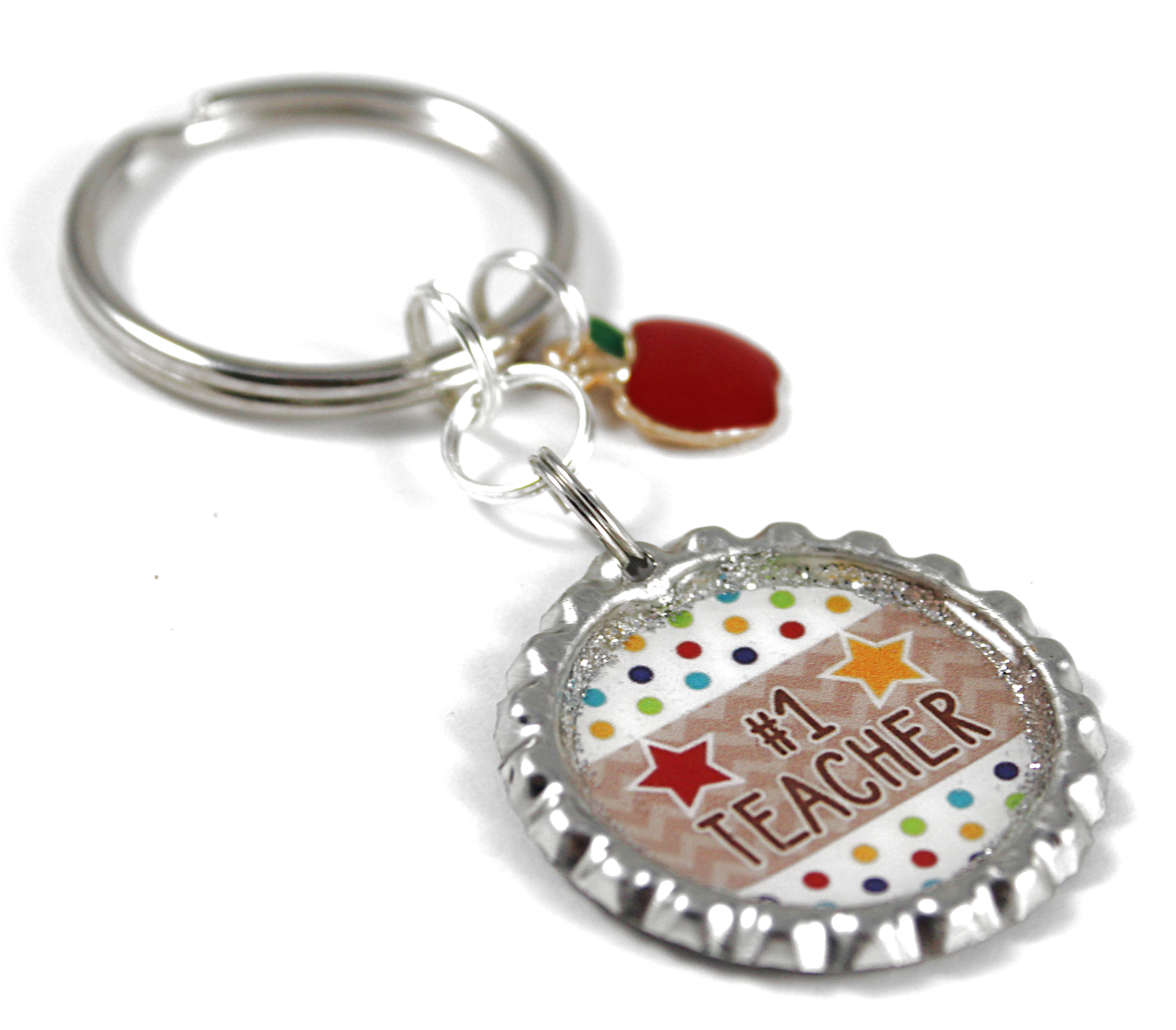 #1 teacher keychain 